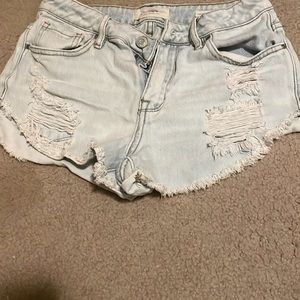 Pacsun high rise jean shorts
